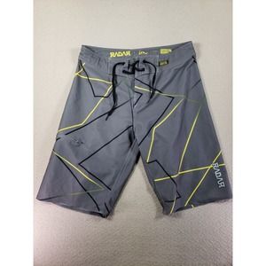 INA Shorts Mens 30 Gray Logo Drawstring Elastic Wasit Athletic Running & Jogging